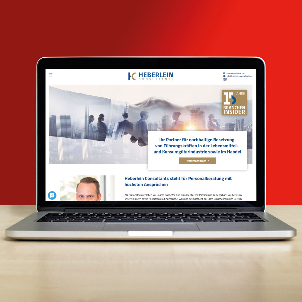 Webdesign und Webprogrammierung responsive für Heberlein Consultants in Starnberg Webdesign und Webprogrammierung responsive für Heberlein Consultants in Starnberg