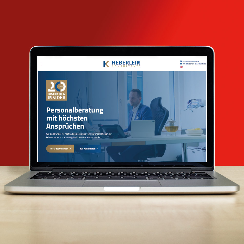 Webdesign und Webprogrammierung responsive für Heberlein Consultants in Starnberg Webdesign und Webprogrammierung responsive für Heberlein Consultants in Starnberg
