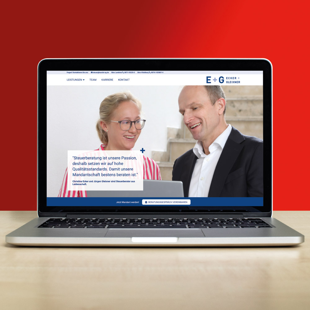 Webdesign und Website-Relaunch für Steuerberater Ecker + Gleixner in Landshut und Vilsbiburg Webdesign und Website-Relaunch für Steuerberater Ecker + Gleixner in Landshut und Vilsbiburg